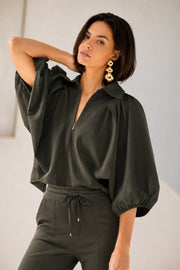 Monaco Top | Forest Green