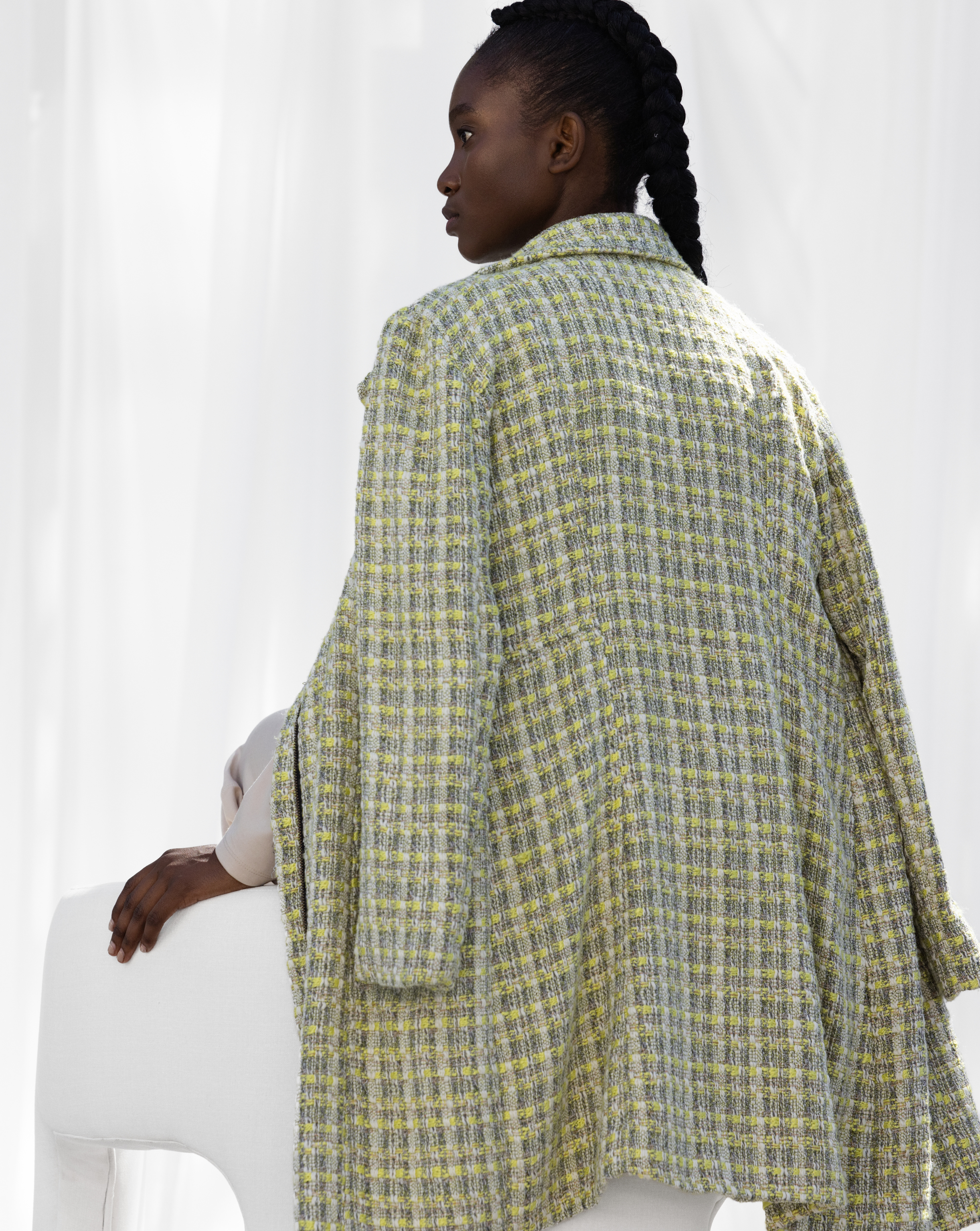 Kelly Coat | Yellow Bouclé (New 2025 Version)