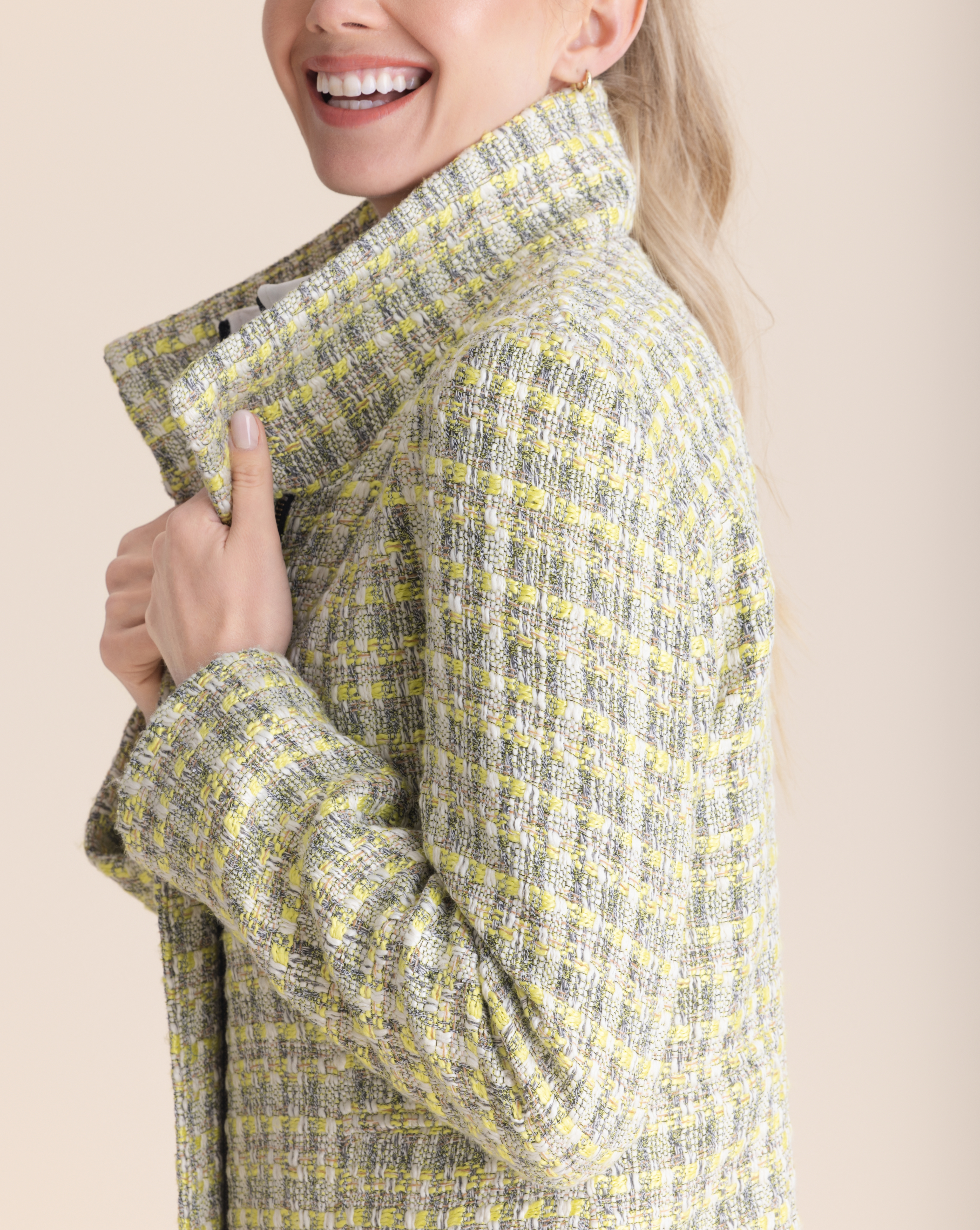 Kelly Coat | Yellow Bouclé (New 2025 Version)