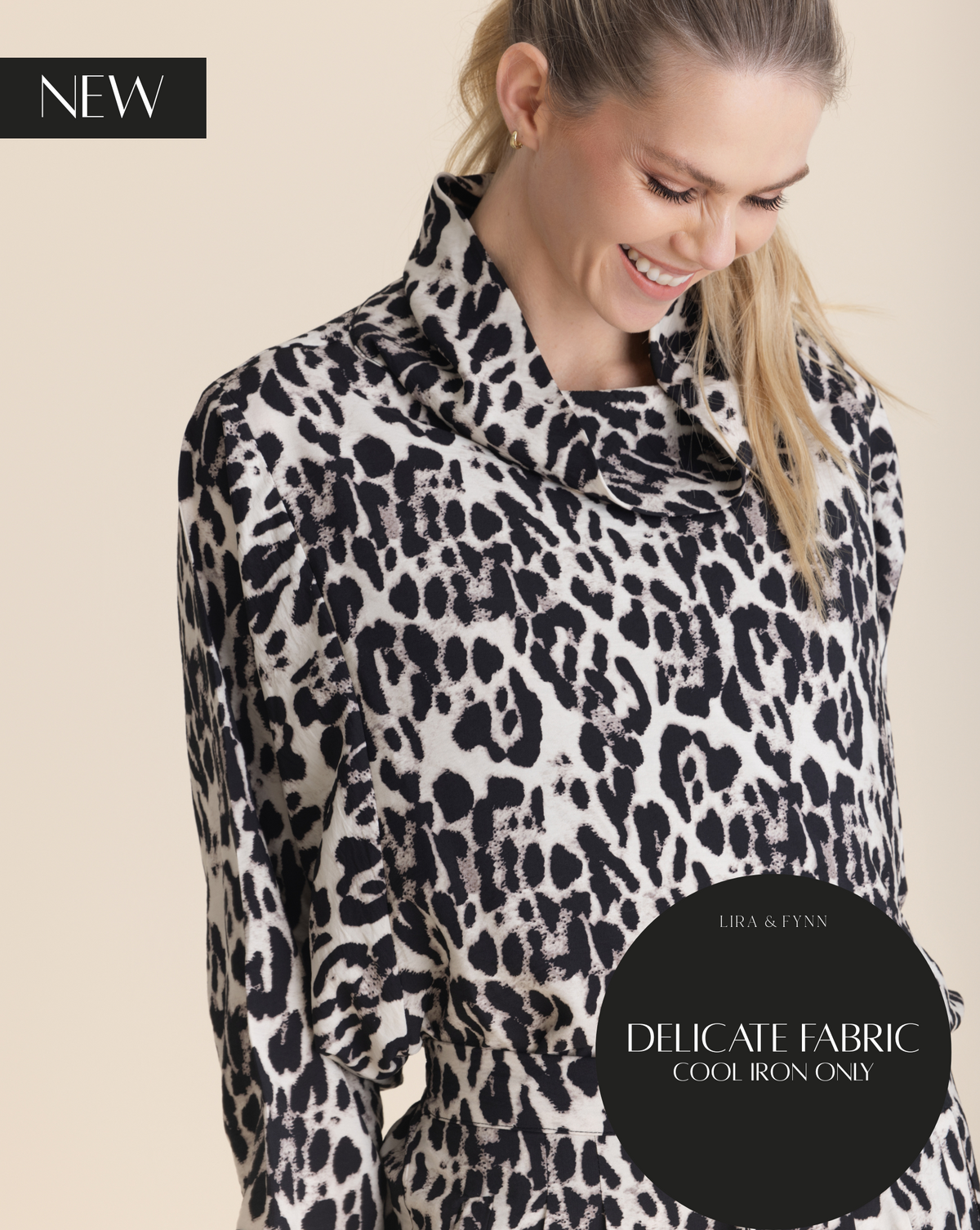 Caroline Top | Animal Print