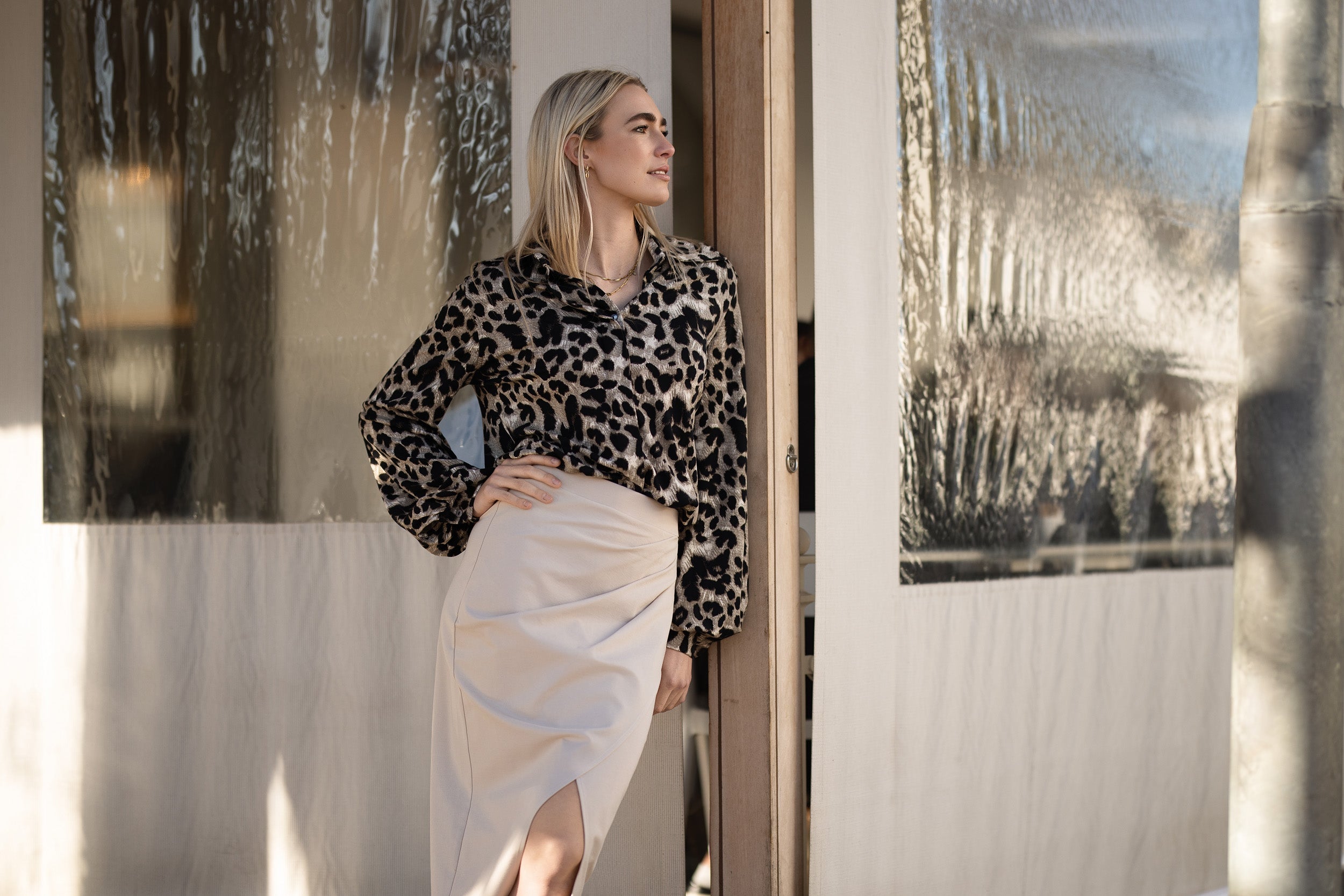 Marga Skirt | Stone Ponte