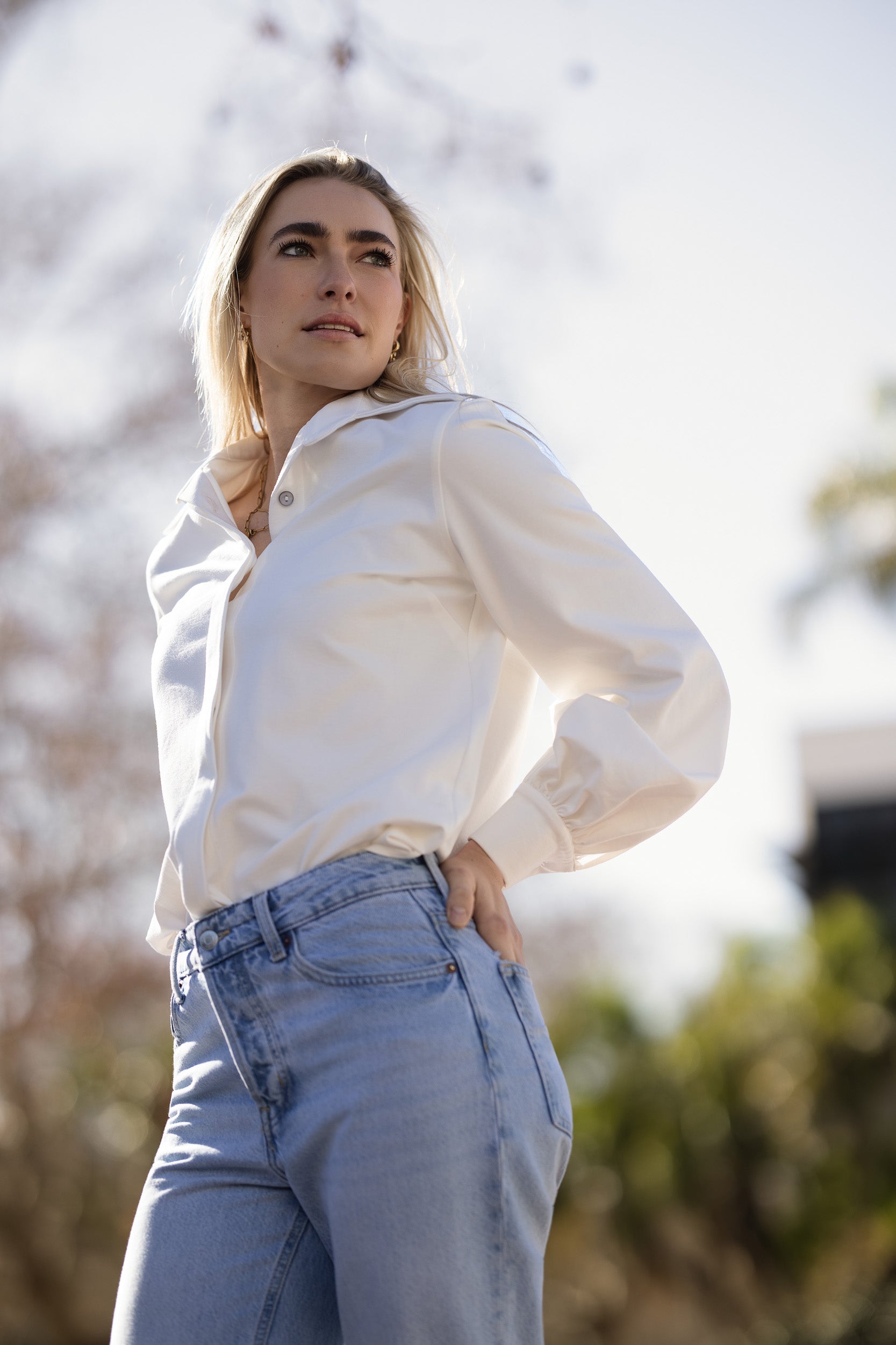 Classic Elle Shirt | Ivory