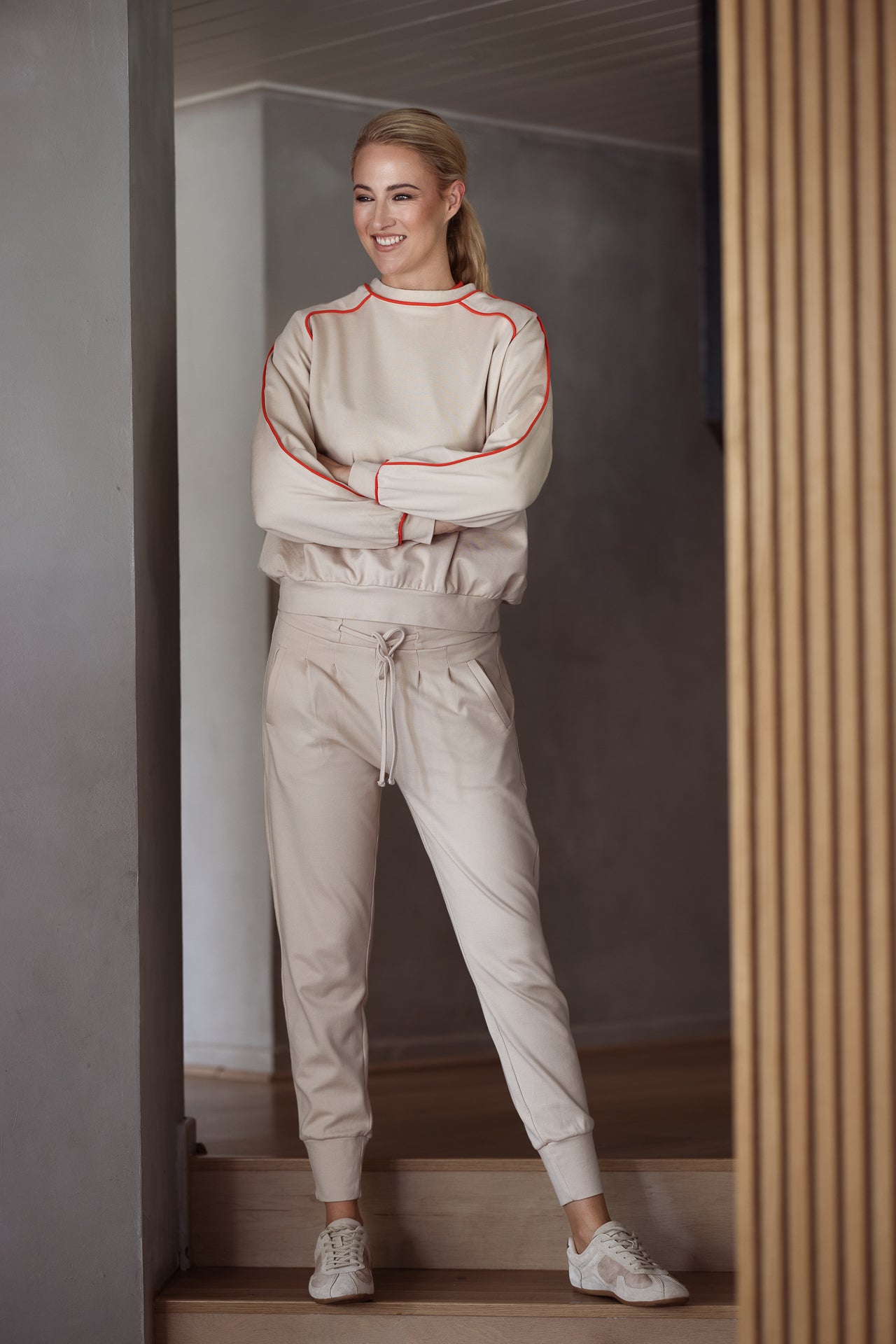 Peru Piped Sweater | Stone & Lava Piping