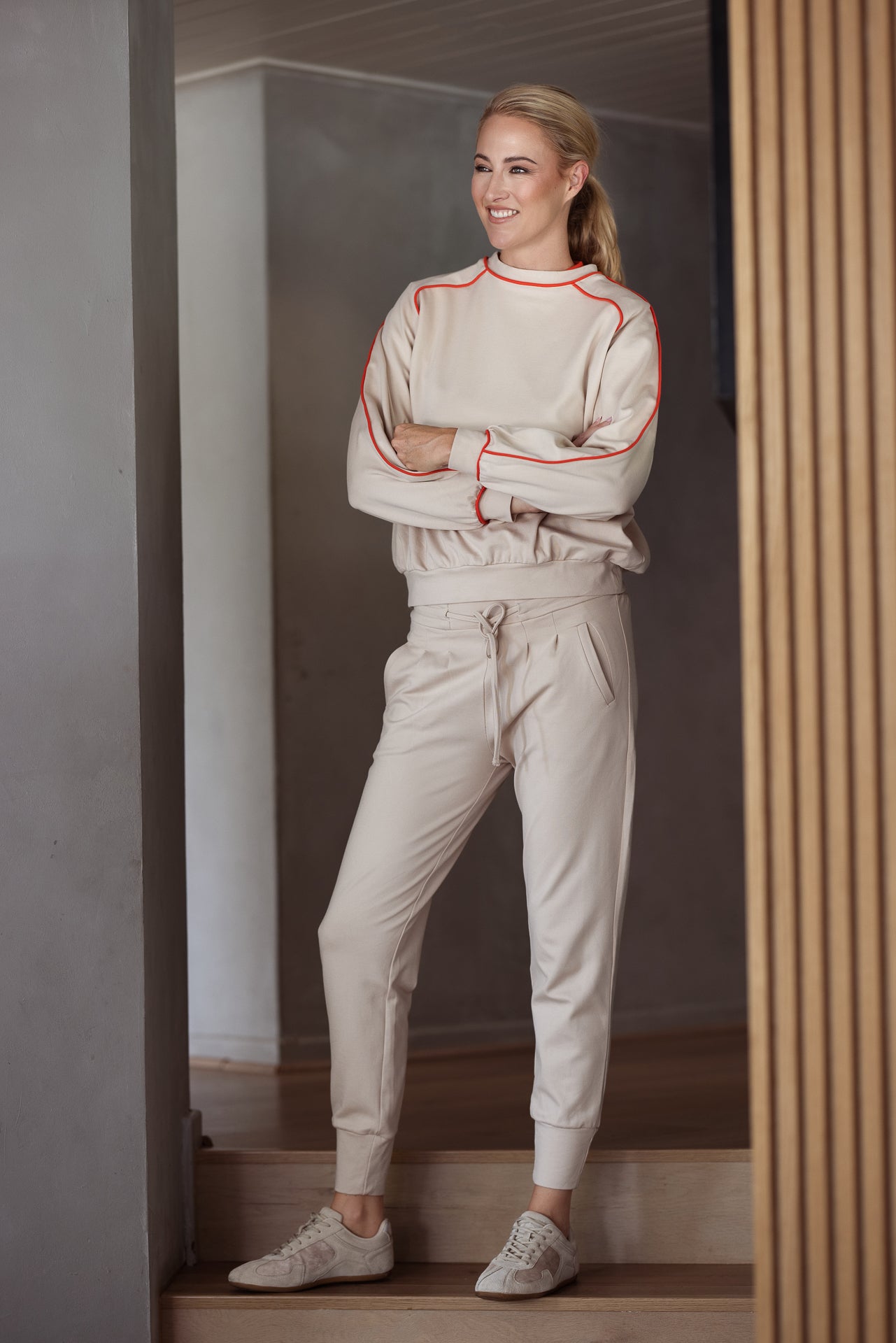 Peru Piped Sweater | Stone & Lava Piping