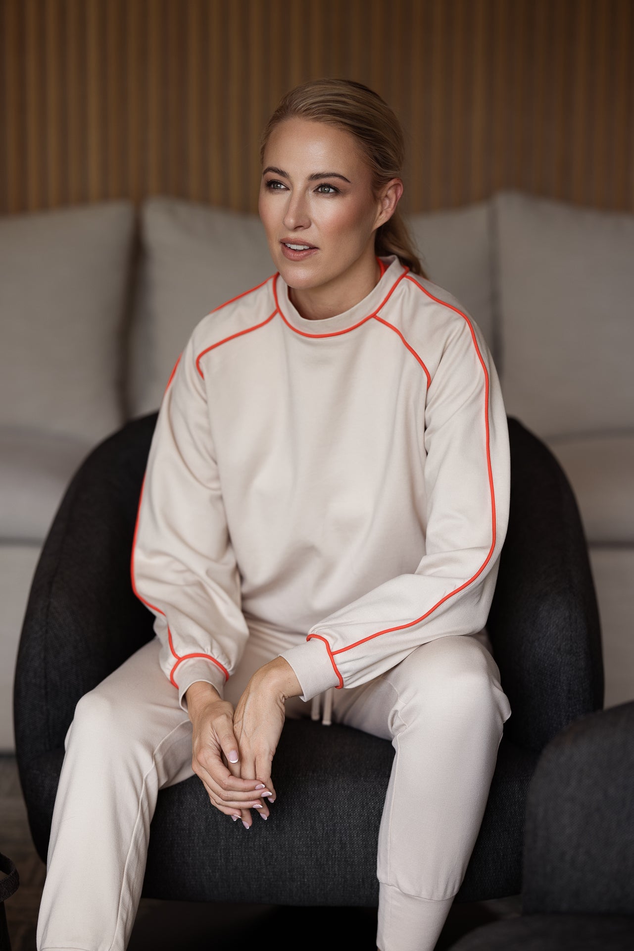 Peru Piped Sweater | Stone & Lava Piping
