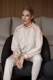 Peru Piped Sweater | Stone & Lava Piping