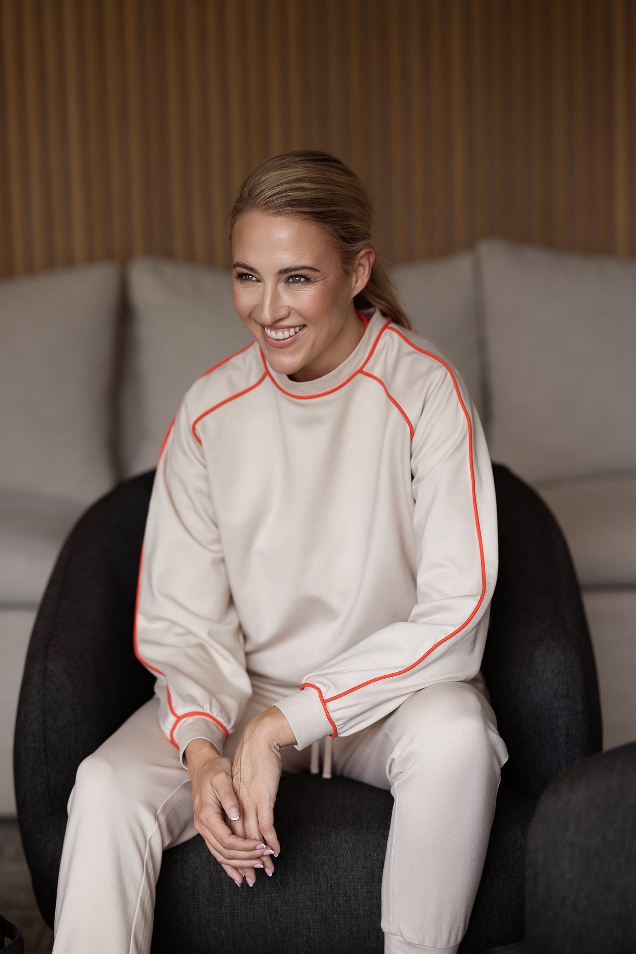 Peru Piped Sweater | Stone & Lava Piping