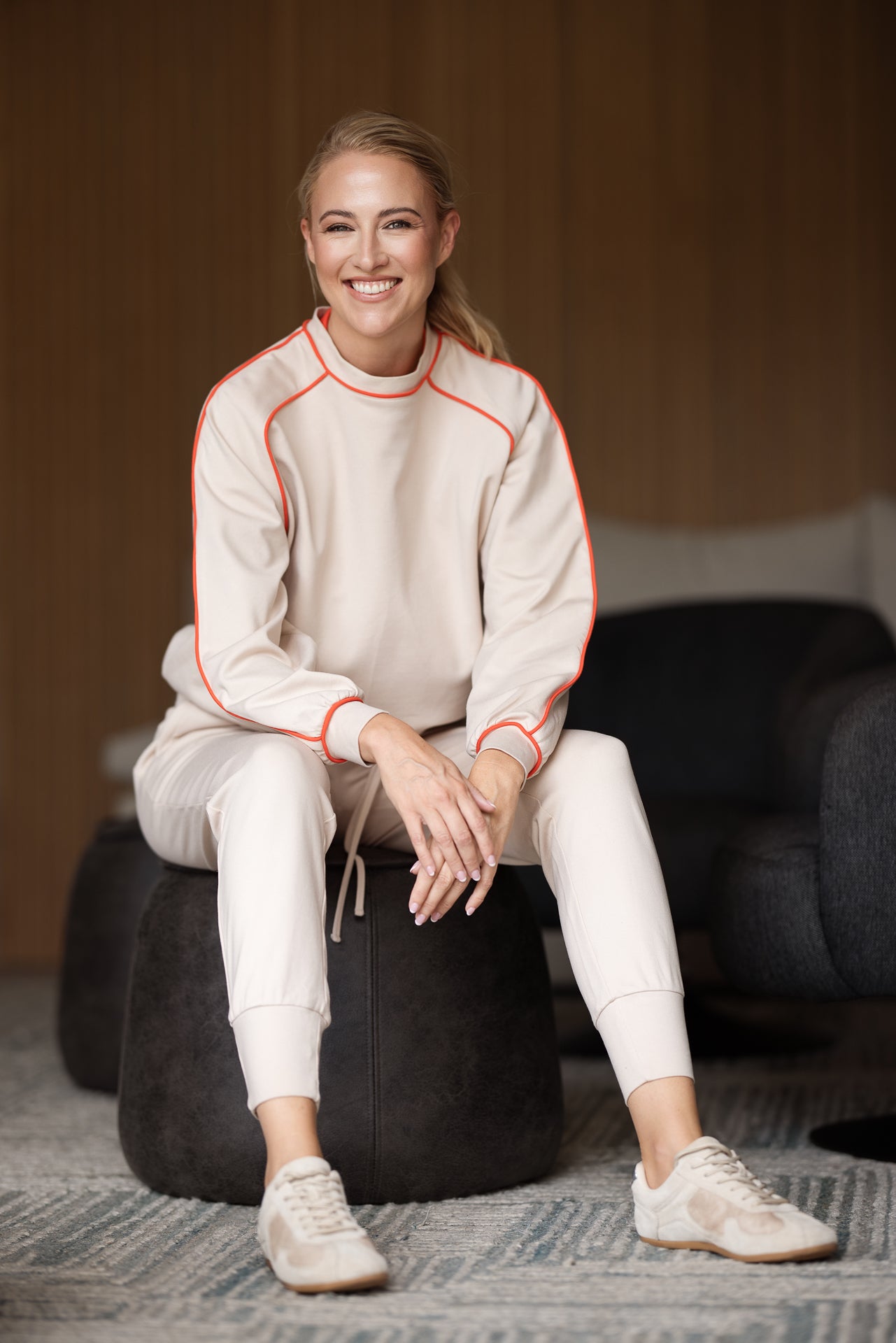 Peru Piped Sweater | Stone & Lava Piping