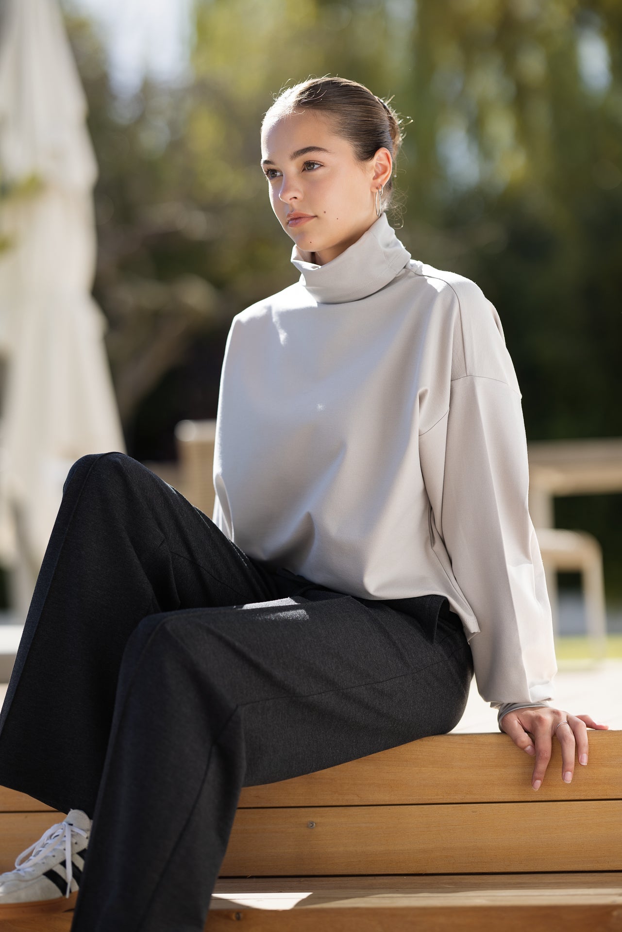 Oversized Orlando Top | Urban Taupe