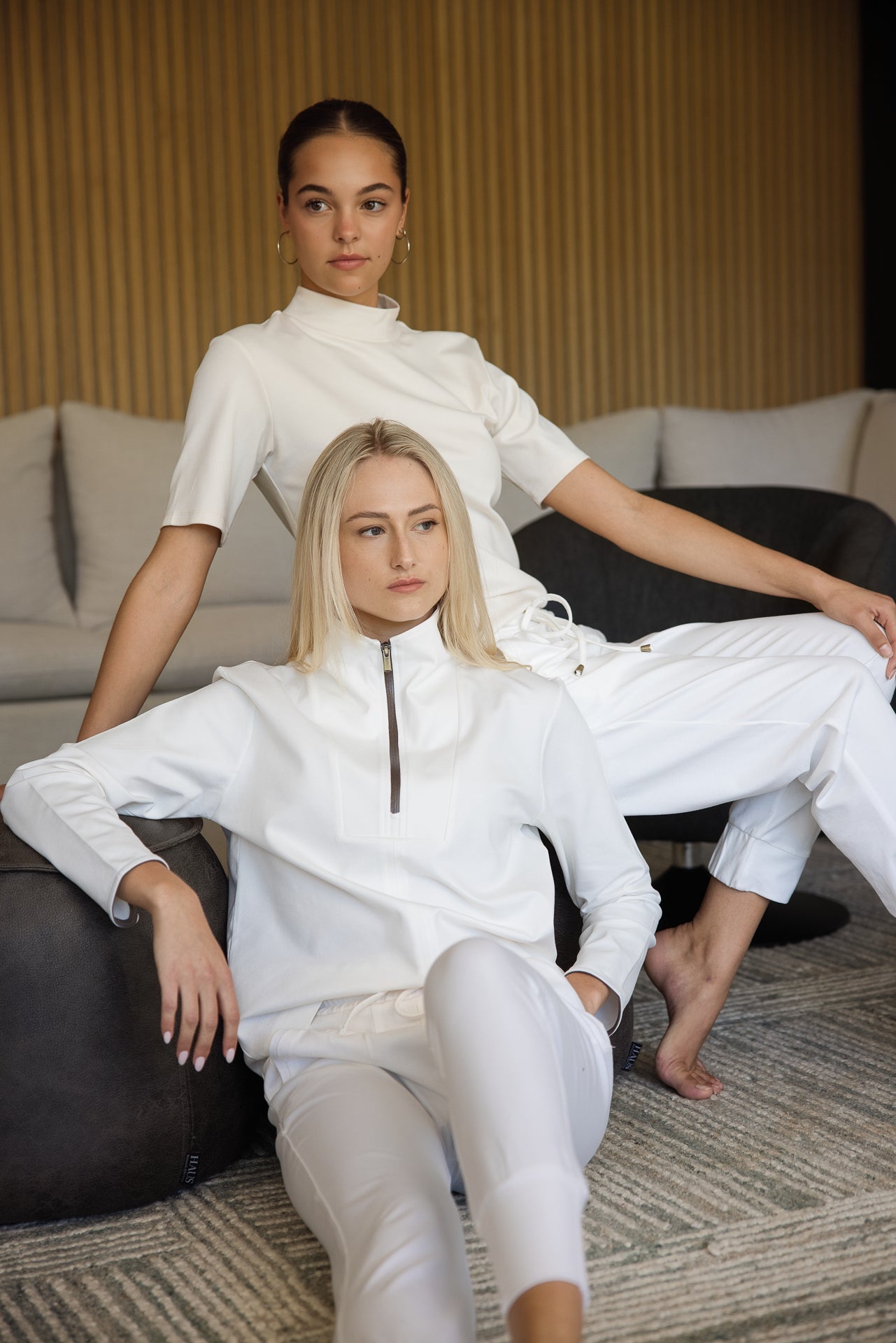 Zurich Zipper Top | Ivory