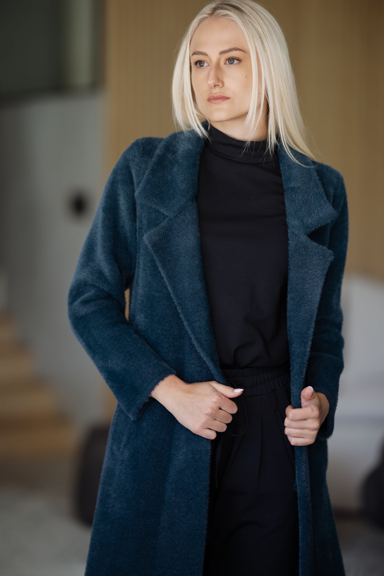 Aspen Coat | Arctic Teal Blue