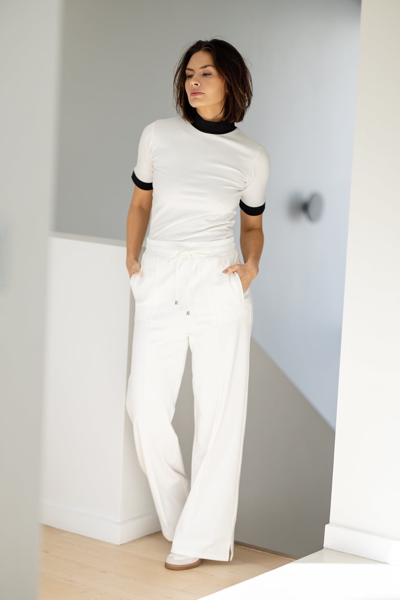 Lana Palazzo Pants | Ivory