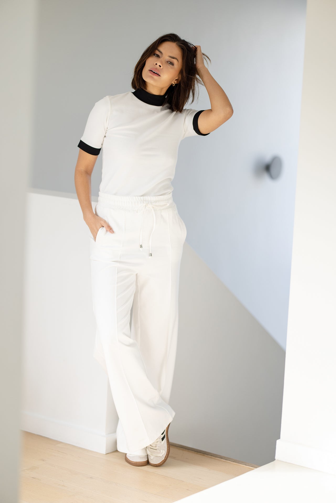 Lana Palazzo Pants | Ivory
