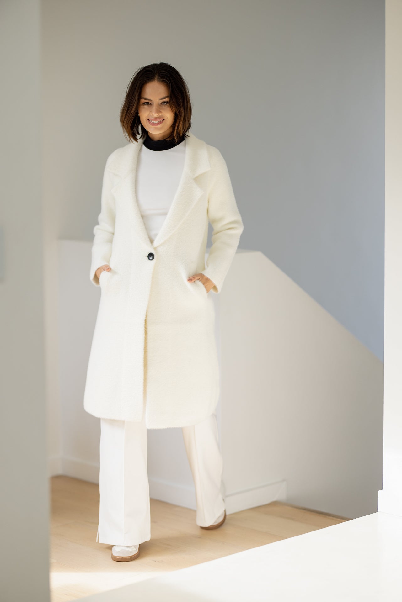 Aspen Coat | Ivory Snow