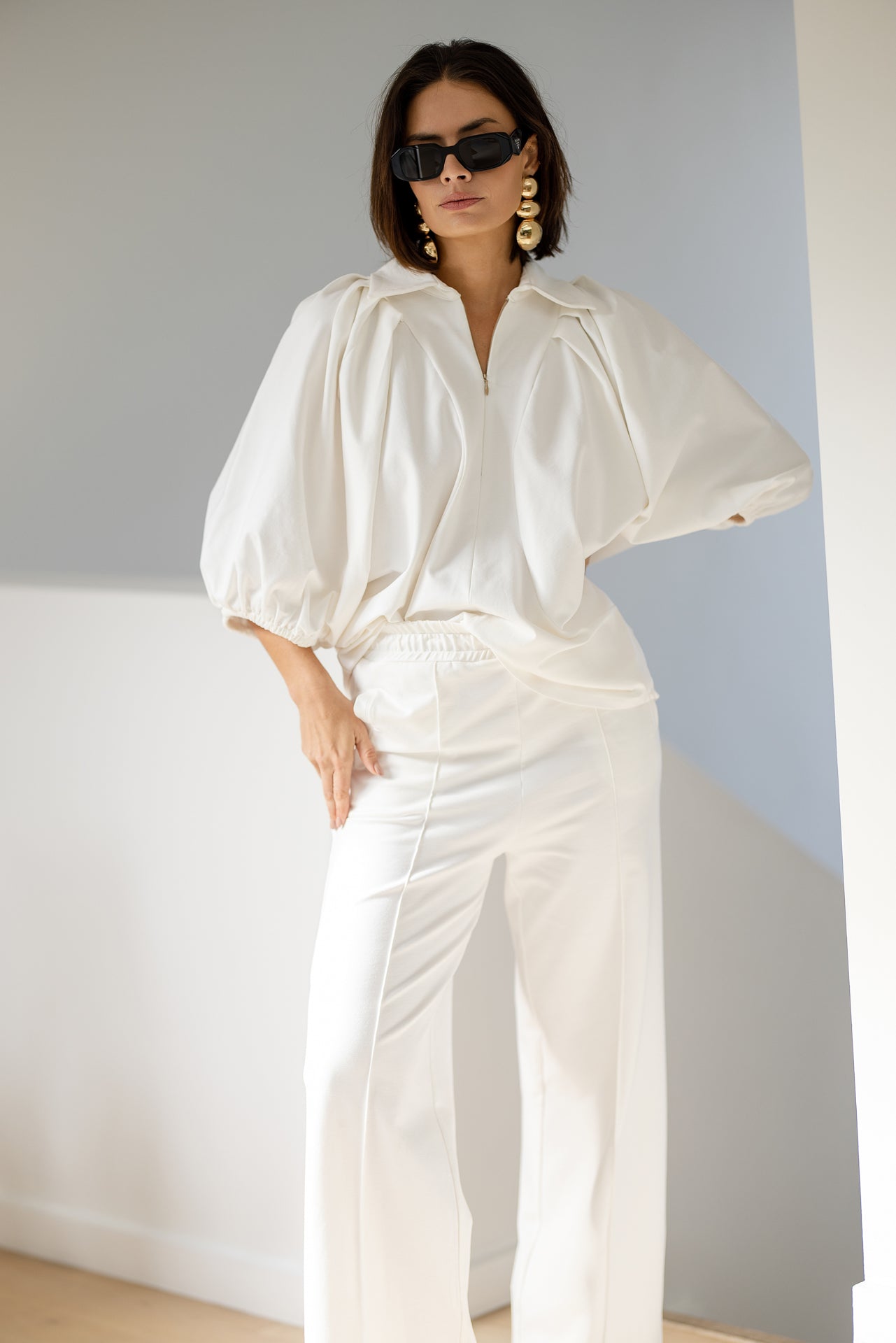 Lana Palazzo Pants | Ivory