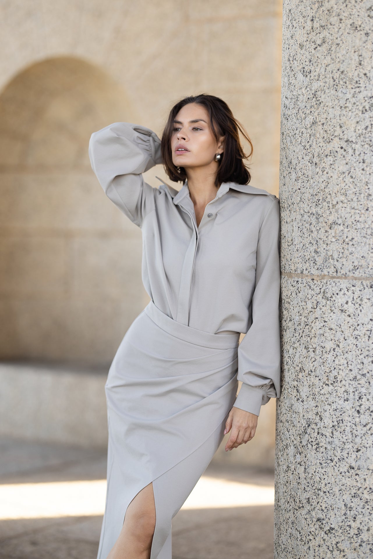 Classic Elle Shirt | Urban Taupe