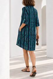 Willow Dress | Seafoam Stripe