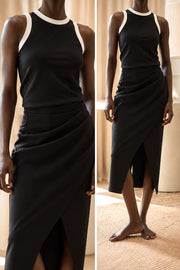 The Marga Skirt | Black Ponte