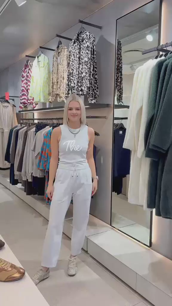 Load video: George Pants | White